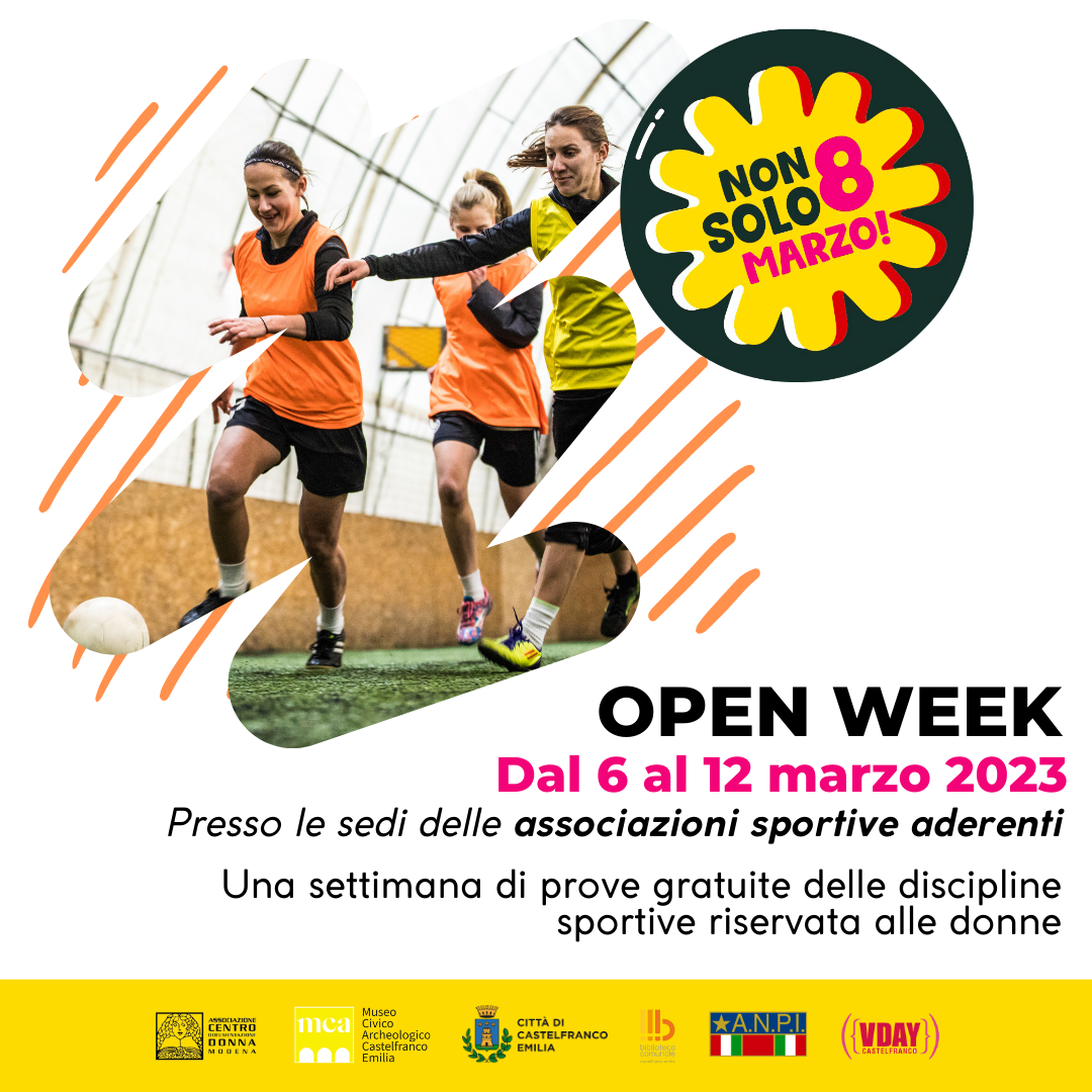 Open Week NON SOLO 8 MARZO